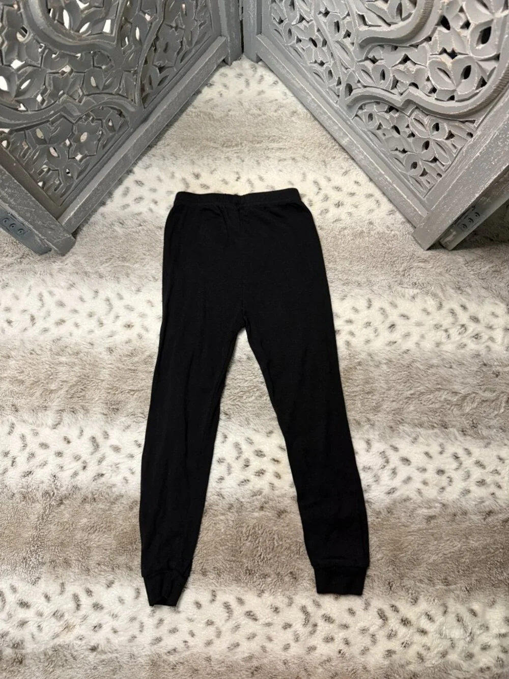 Black Glow In The Dark skeleton bones pajama set boys 4T Halloween costume fall
